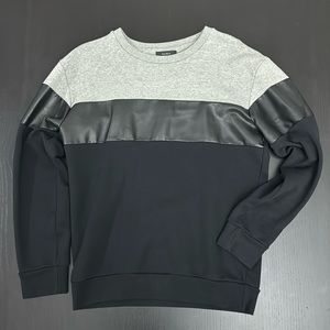 Black and gray ZARA sweater